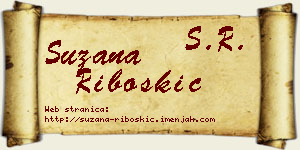Suzana Riboškić vizit kartica